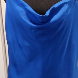 Express Satin Royal Blue Camisole